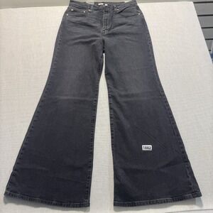 Levi's Ribcage Bell Jeans Womens 32x32 Black New With Tags